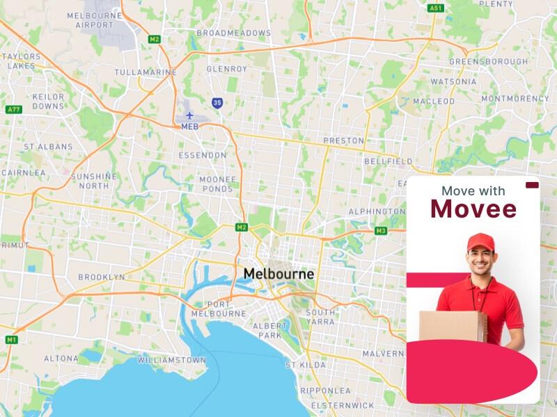 Movee Map for movers Altona, Melbourne
