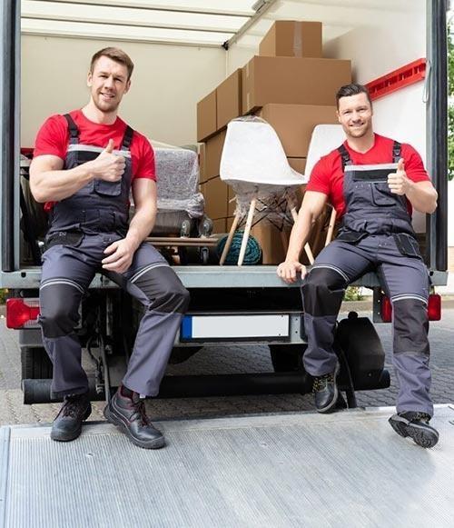 Removalists Albert Park - two men with their truck for the moving job in Albert Park